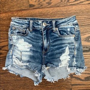 American Eagle Distressed Jean Shorts